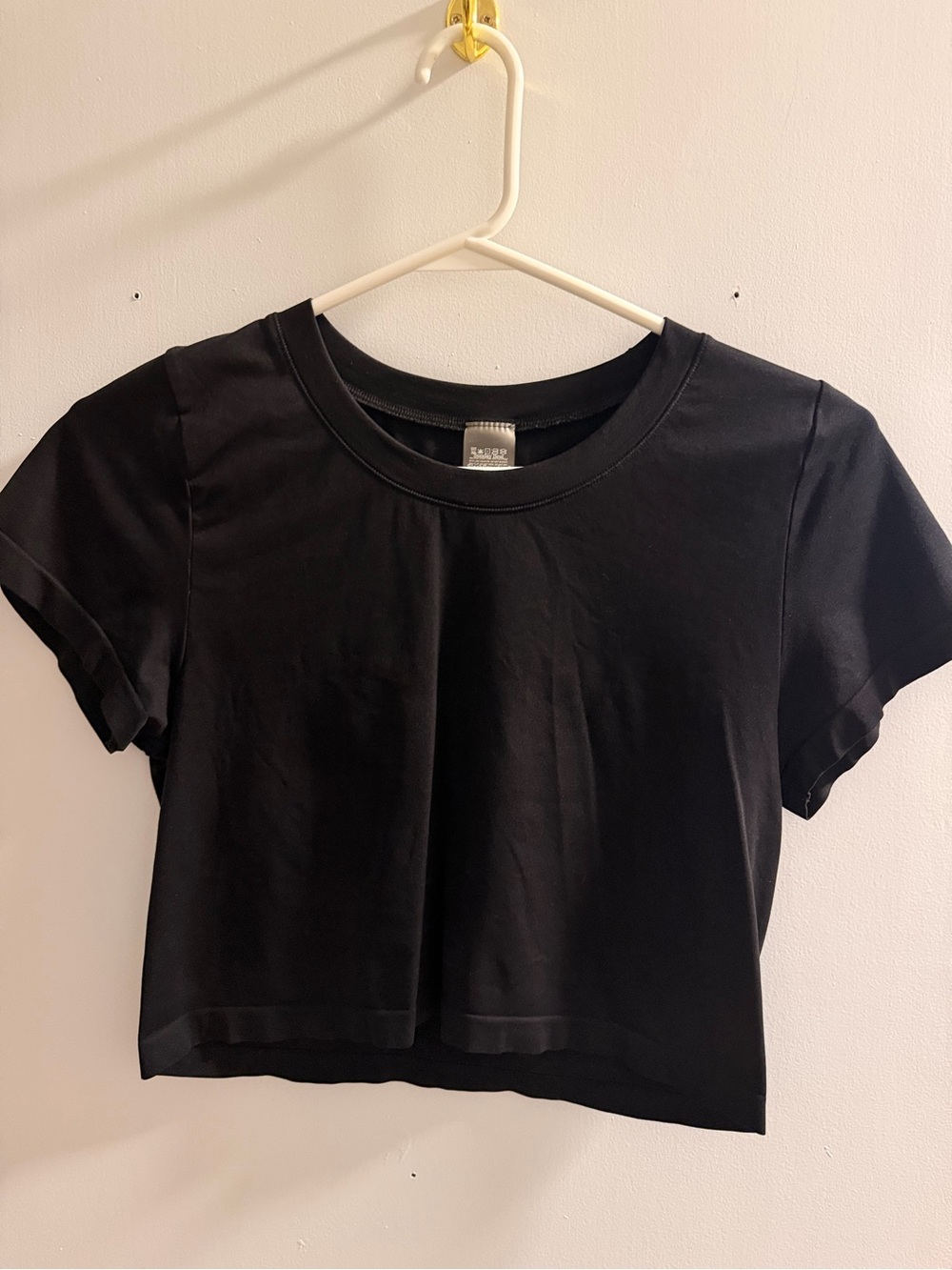Sunday Best Black Cropped Crewneck Tee
